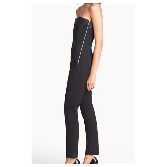 The Kooples Black Side Zip Sleeveless Jumpsuit Size 10 - Picture 2 of 11